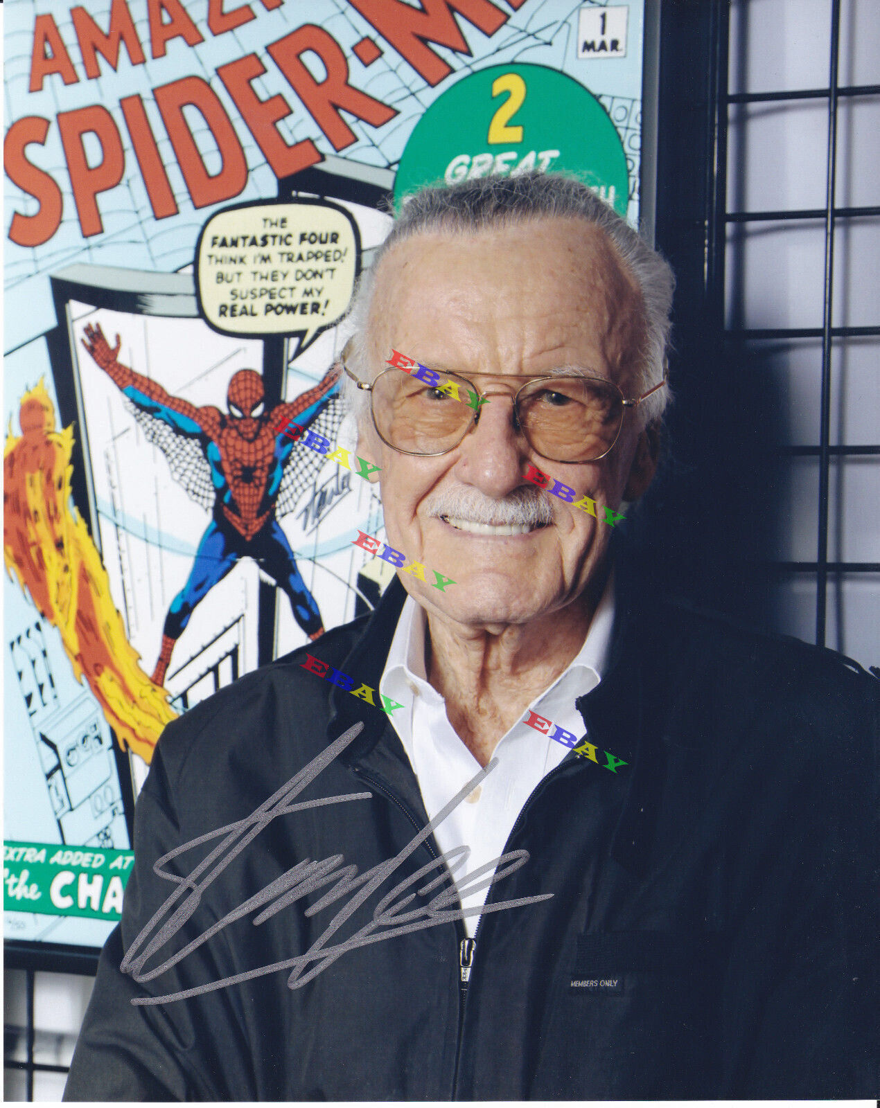 Stan Lee Marvel Comics Best Autographed Signed Photo Poster painting Reprint