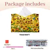 Diamond Painting PU Leather Sunflowers and Mom Tissue Box Holder Desktop Organizer Art Home Office Decor Craft Gift for Women