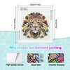 Quilling Lion - speziell geformtes Diamond Painting - 30*30cm
