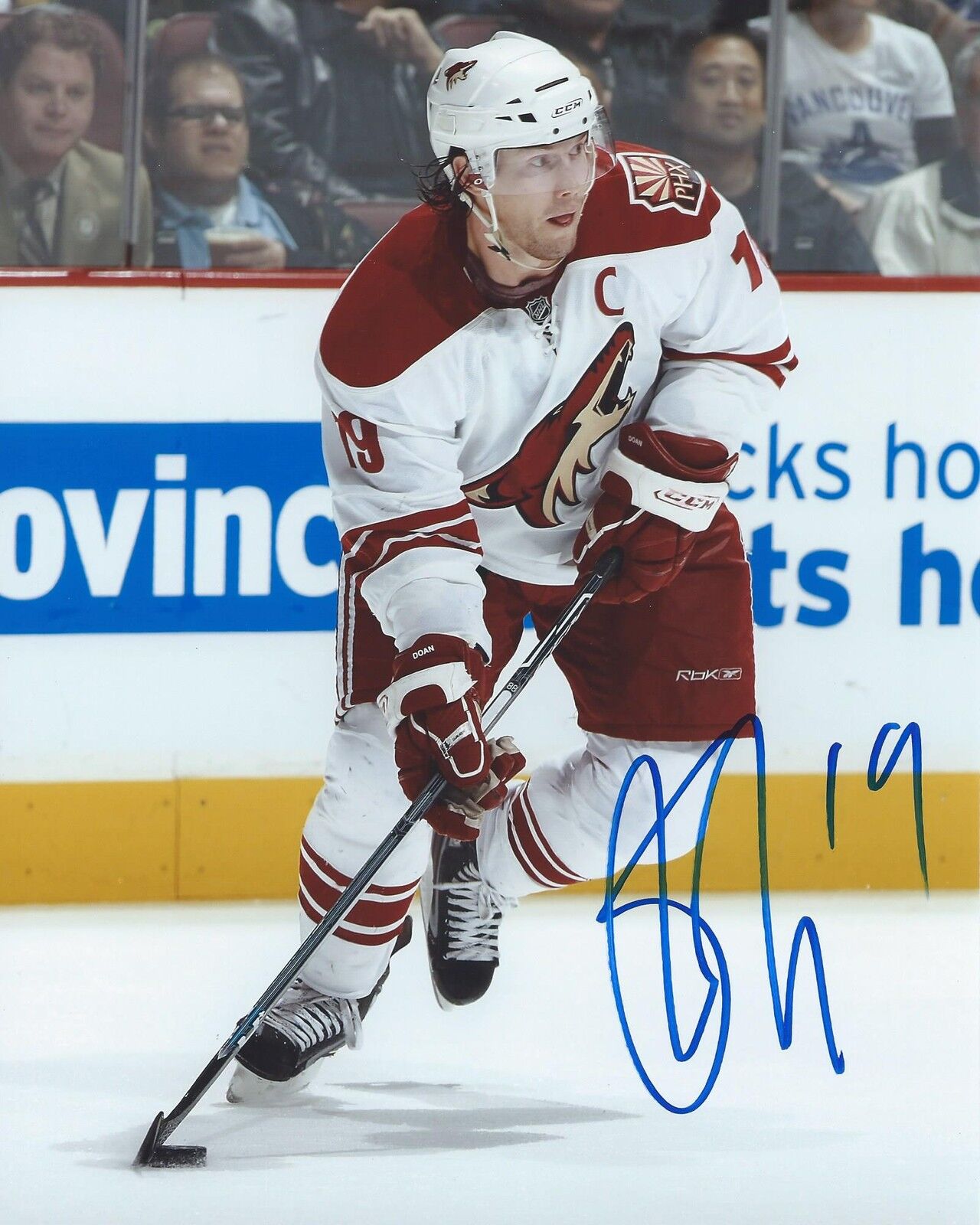 Shane Doan Signed 8x10 Photo Poster painting Arizona Phoenix Coyotes Autographed COA