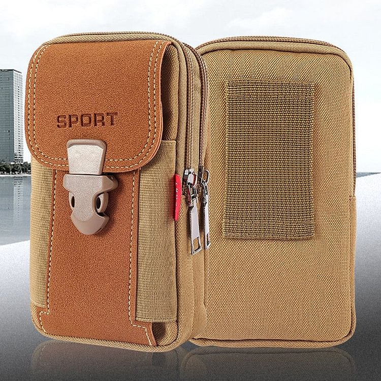 Multifunctional Belt Cell Phone Pouch For Men