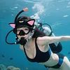 Cat Ears 3mm Neoprene Diving Headband Cartoon Diving Hood for Snorkeling Surfing