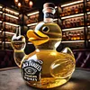 Prank Duck Glass Wine Bottle Middle Finger Whisky Dog Bottle Decanter for Bar