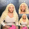 Honey Blonde Curly Transparent Lace Frontal Wig