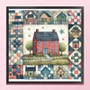 【Limited Stock Sale】Colorful House-11CT Stamped Cross Stitch 50*50cm