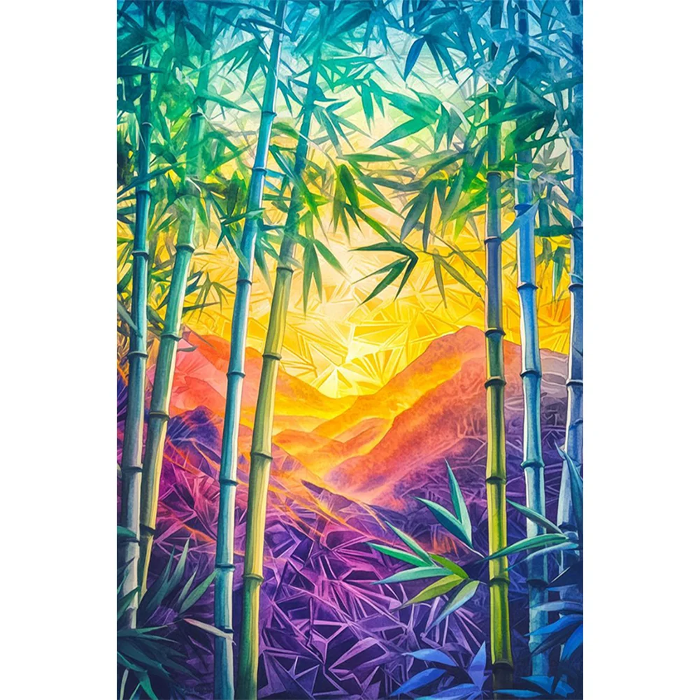 Full Round Diamond Painting - Bamboo Forest(Canvas|40*60cm)