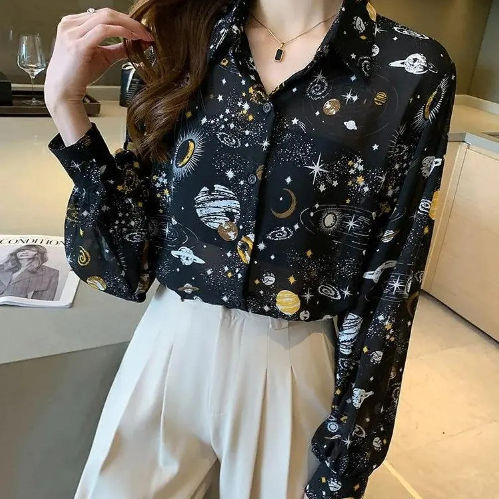 Brownm Chiffon Shirt