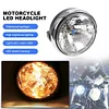 LED Indicator Light Round Modified Headlamp Waterproof for CB400/900 CB750