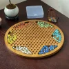 Wooden Checkers 60/90 Acrylic Marbles in 6 Colors, Classic Strategy Family Board Game for Kids and Adults
