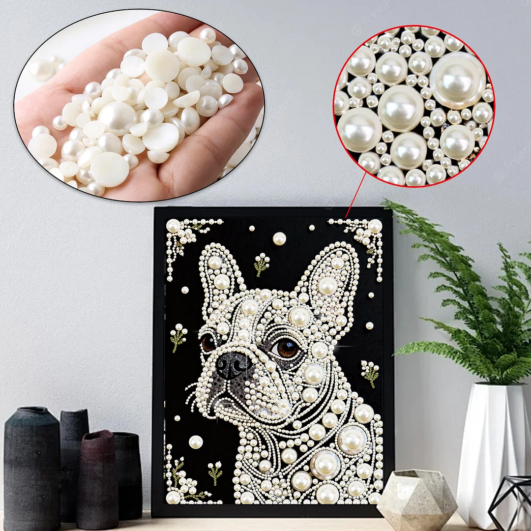 Puppy Special Shaped 5D DIY Partial Drill Diamond Painting Kit Home Art 30x40cm