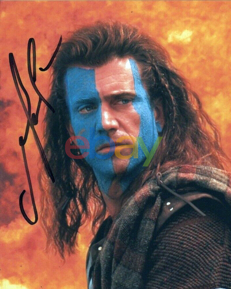 Mel Gibson Braveheart Autographed Signed 8x10 Photo Poster painting reprint