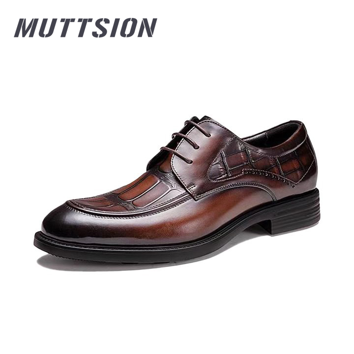 MUTTSION Retro Business Formal Wedding British Leather Shoes MUTTSION.COM MUTTSION