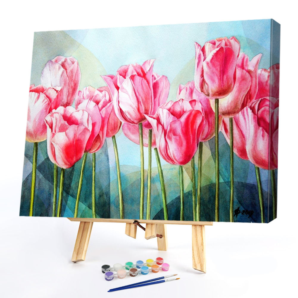 

40*50CM - Paint By Numbers - Flowers, 501 Original