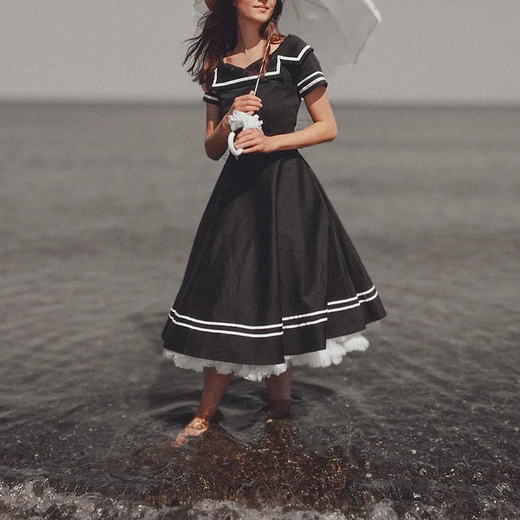 Ladies Retro Sailo Elegant Dress