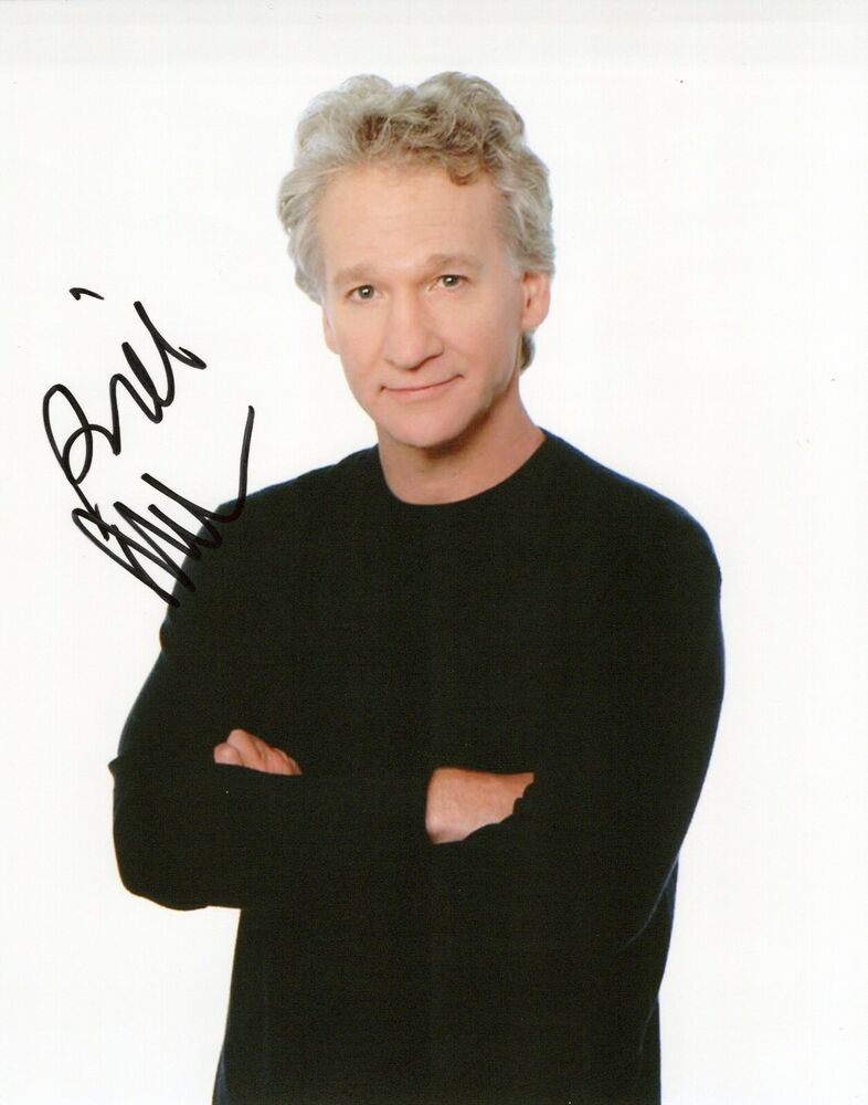 Bill Maher glamour shot autographed Photo Poster painting signed 8x10 #1