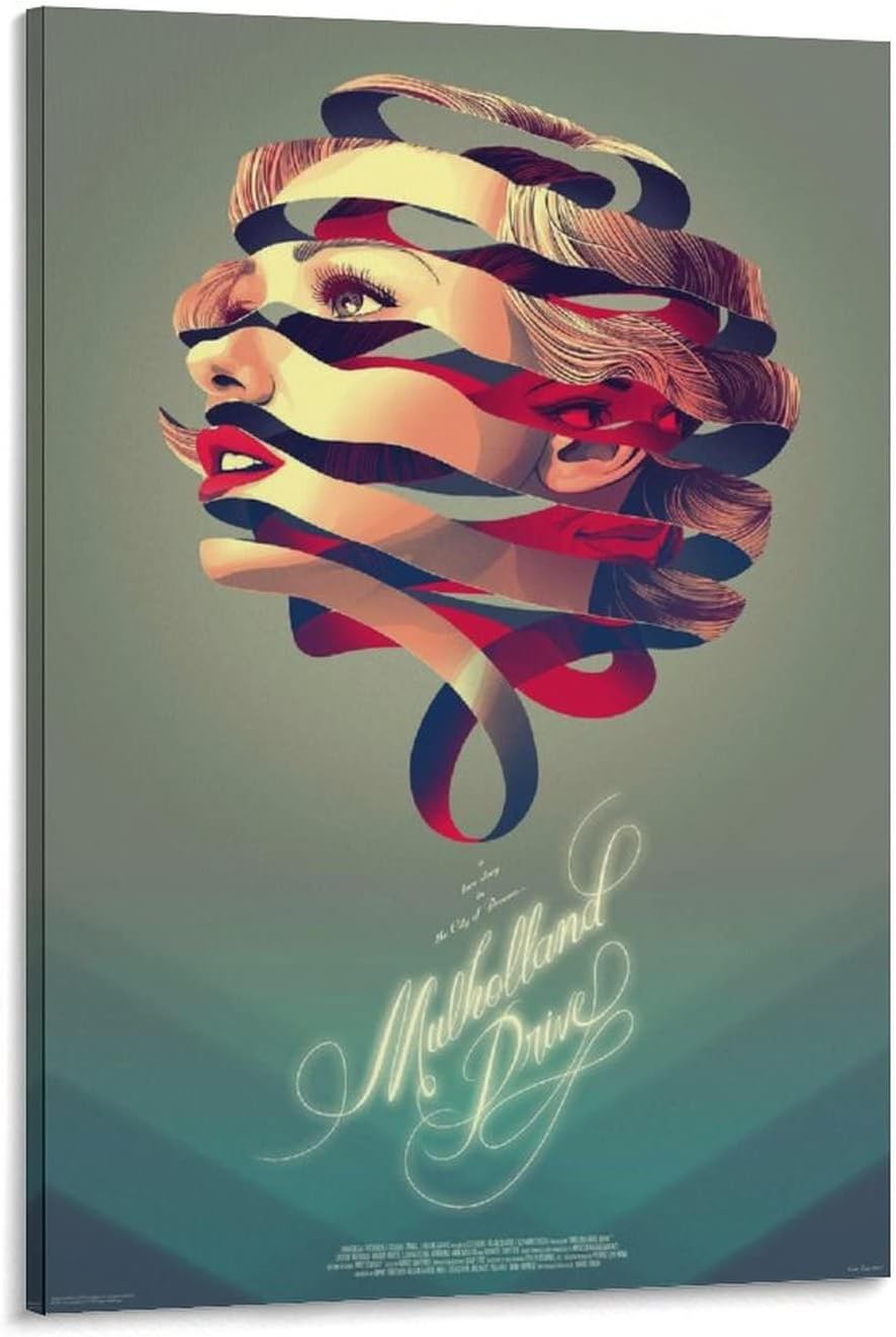 Mulholland Dr. Movie Posters Canvas Wall Art Prints for Wall Decor Room Decor Bedroom Decor Gifts 24x36inch(60x90cm) Frame-Style