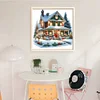 Christmas Cottage-11CT Counted Cross Stitch 50*50cm/19.69*19.69in