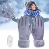 Electric Warm Gloves 3 Gear Adjustment Heating Thermal Gloves 10000mAh Windproof