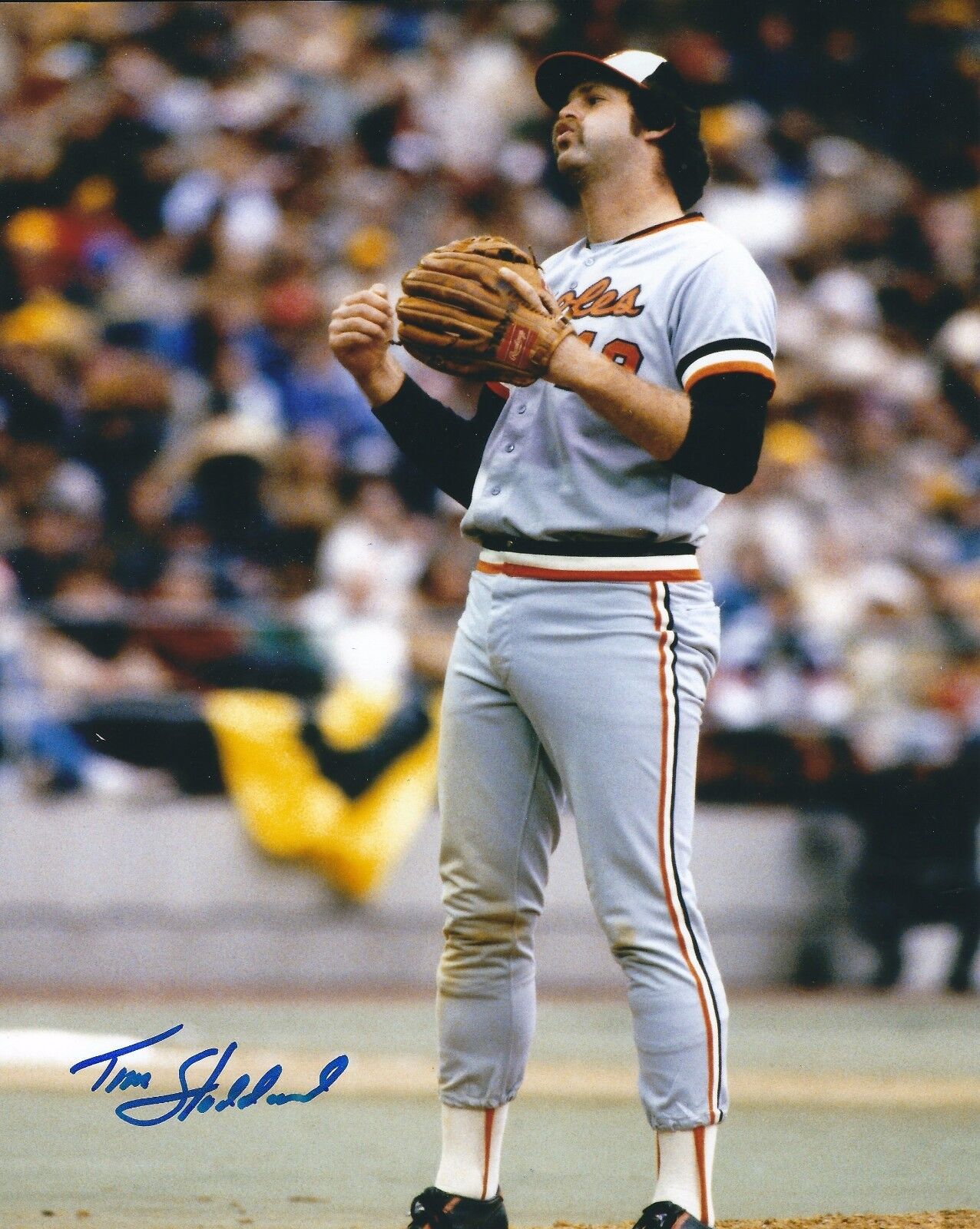 AUTOGRAPHED 8x10 TIM STODDARD Baltimore Orioles Photo Poster painting W/COA