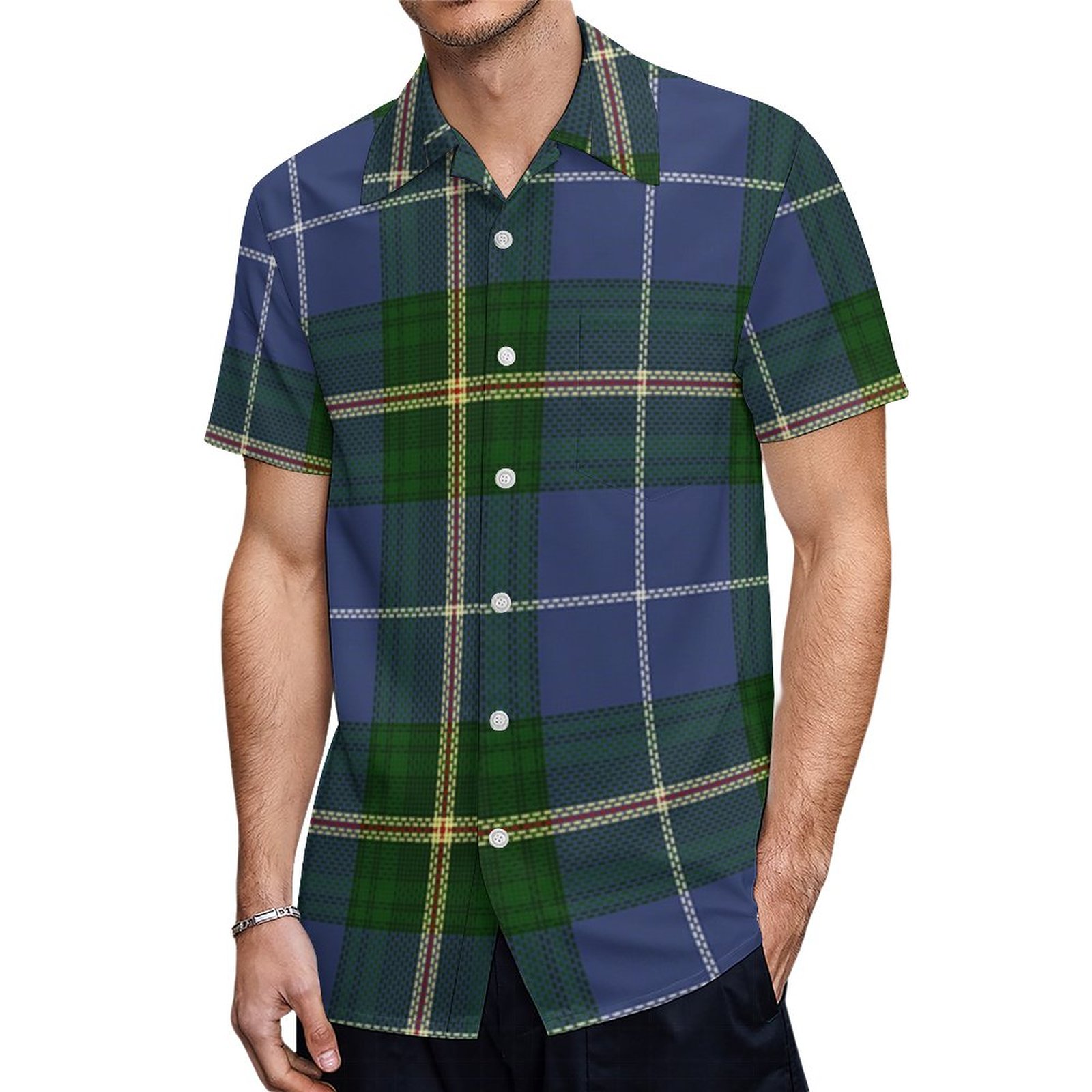 Tartan Of Nova Scotia Hawaiian Shirt Mens Button Down Plus Size Tropical Hawaii Beach Shirts