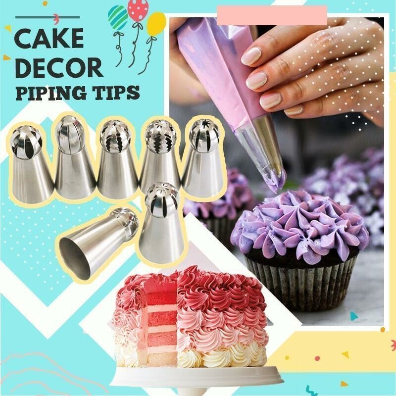 Cake Decor Piping Tips & Create Unique Cupcake Decorating🔥