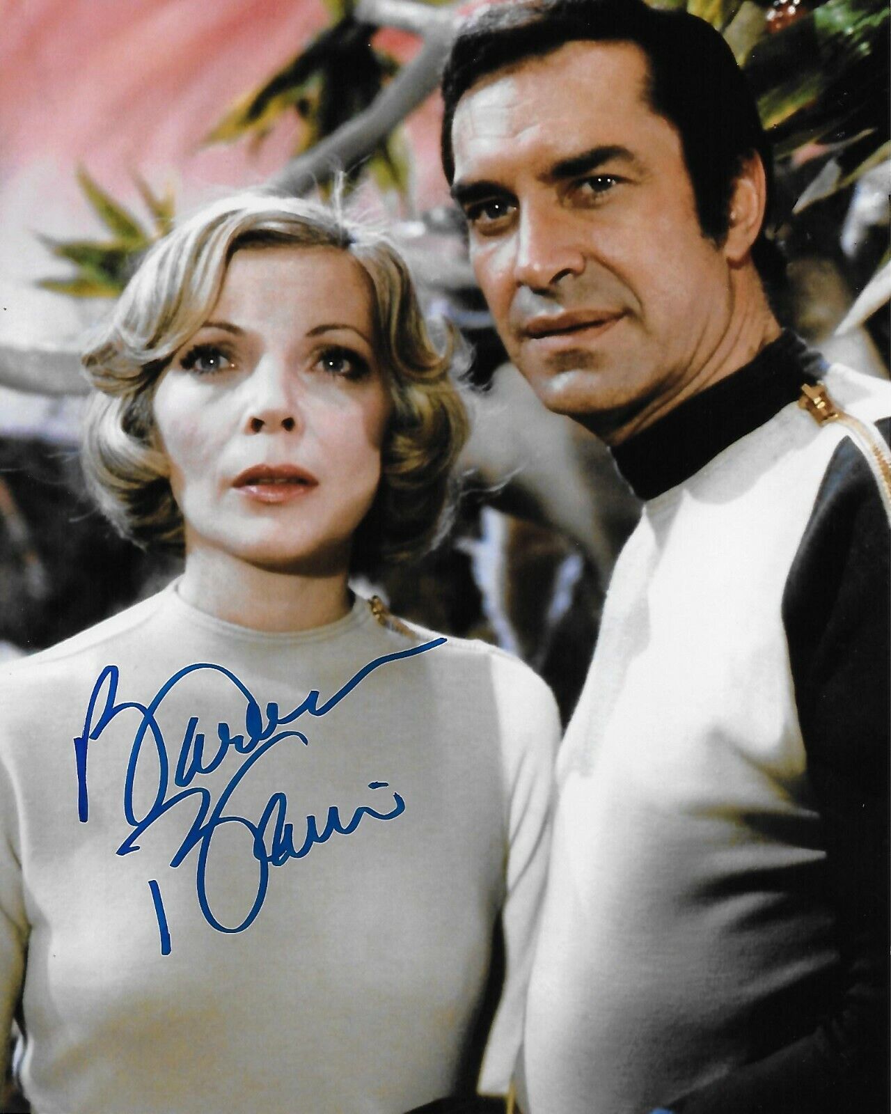 Barbara Bain Space 1999 Original 8X10 Photo Poster painting #25 signed in person @HollywoodShow