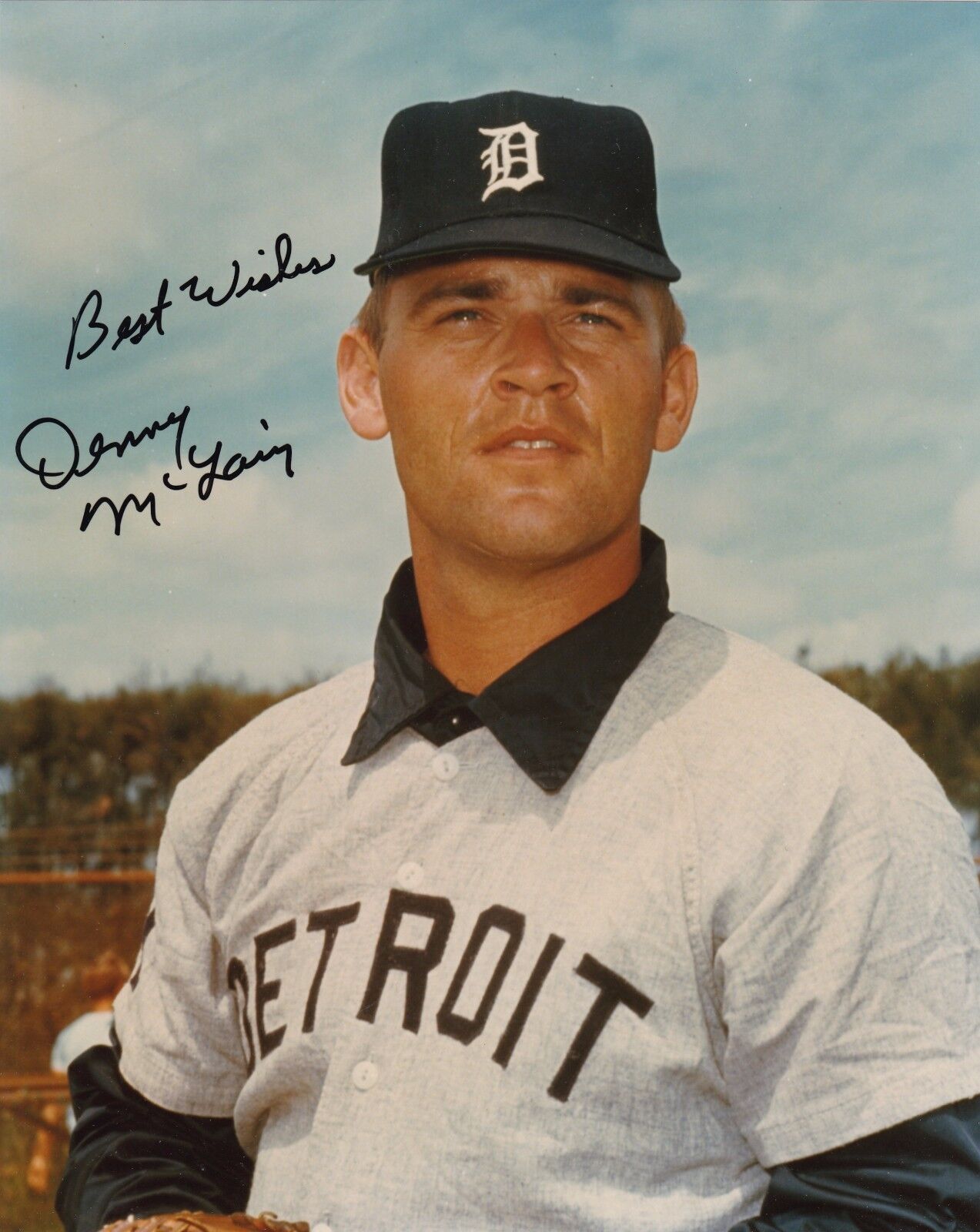 Denny McClain Detroit Tigers Autographed 8 x 10