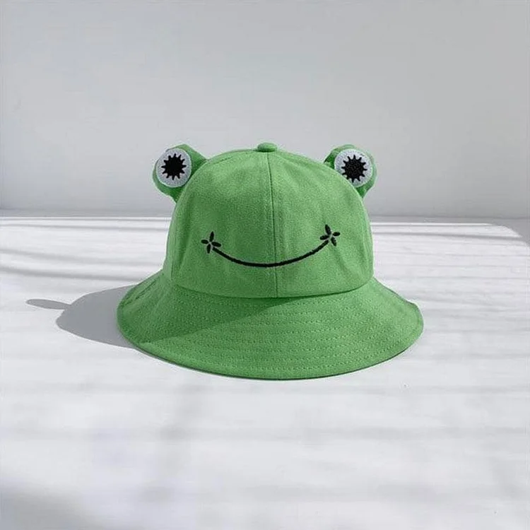 Cute Frog Smiley Bucket Hat SP16395