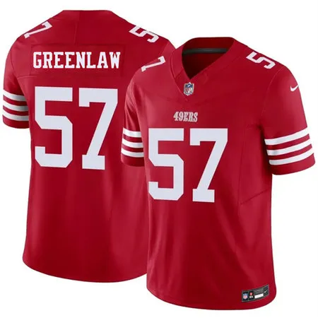Men's San Francisco 49ers #57 Dre Greenlaw Red 2026 F.U.S.E. Vapor Untouchable Limited Stitched Football Jersey