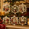 6pcs DIY Pearl Diamond Painting Christmas Tree Hanging Ornaments