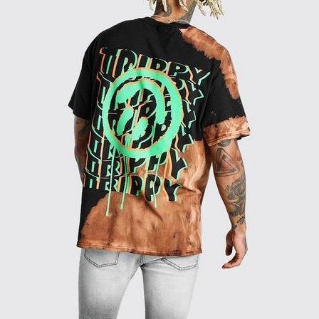Trippy Shirts Mens Vintage round neck printed short-sleeved t-shirts