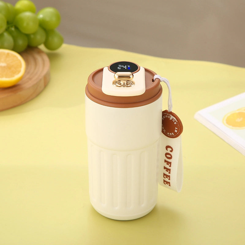 Car Smart Coffee Cup High Color Value Display Temperature Water Cup 316 Stainless Steel Thermos Cup Gift Custom Logo