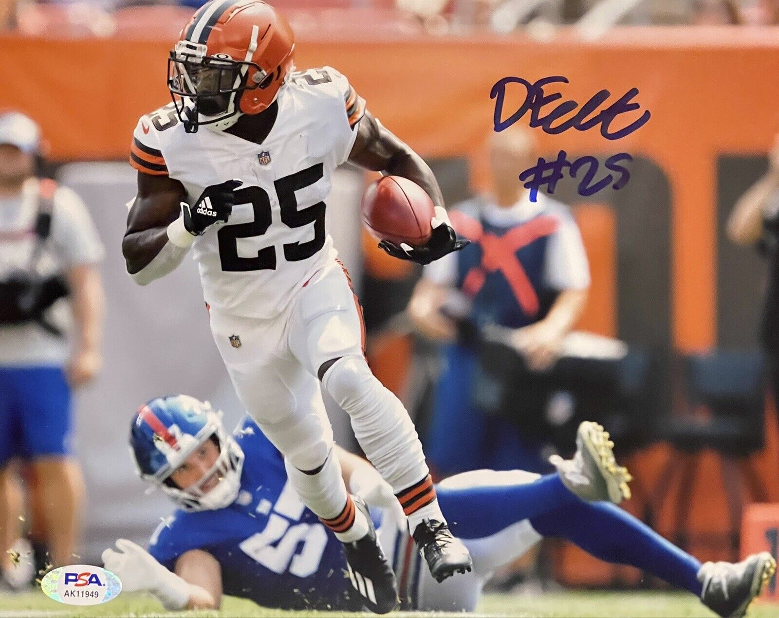 Demetric Felton Signed Autographed Cleveland Browns 8x10 Photo Poster painting PSA/DNA