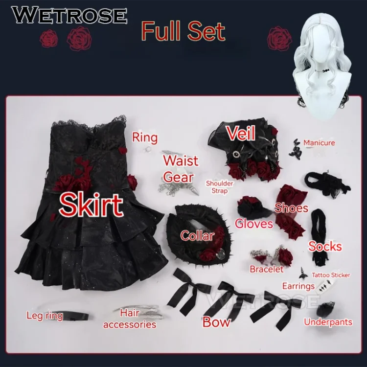 【Wetrose】Psychologist Everlasting Night Identity V Cosplay Costume Full Set