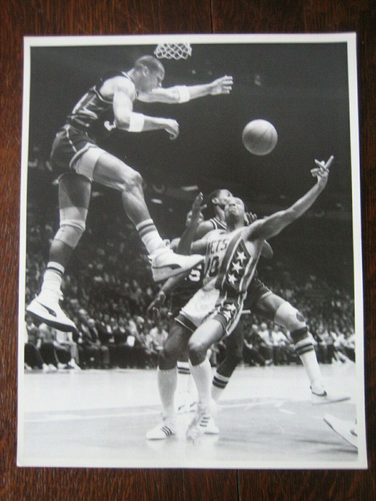 Terry Cummings Otis Birdsong 1986 Press Original Photo Poster painting Milwaukee Bucks Playoffs