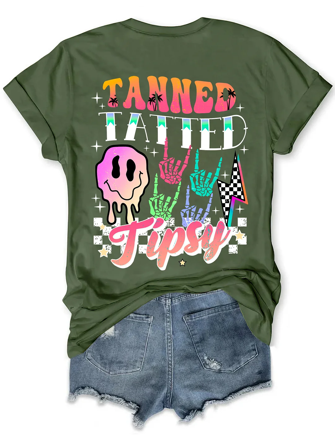 Summer Tanned Tatted And Tipsy T-shirt