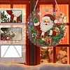 Santa Claus DIY Diamond Painting Pendant Double Sided Gem Beads 25cm