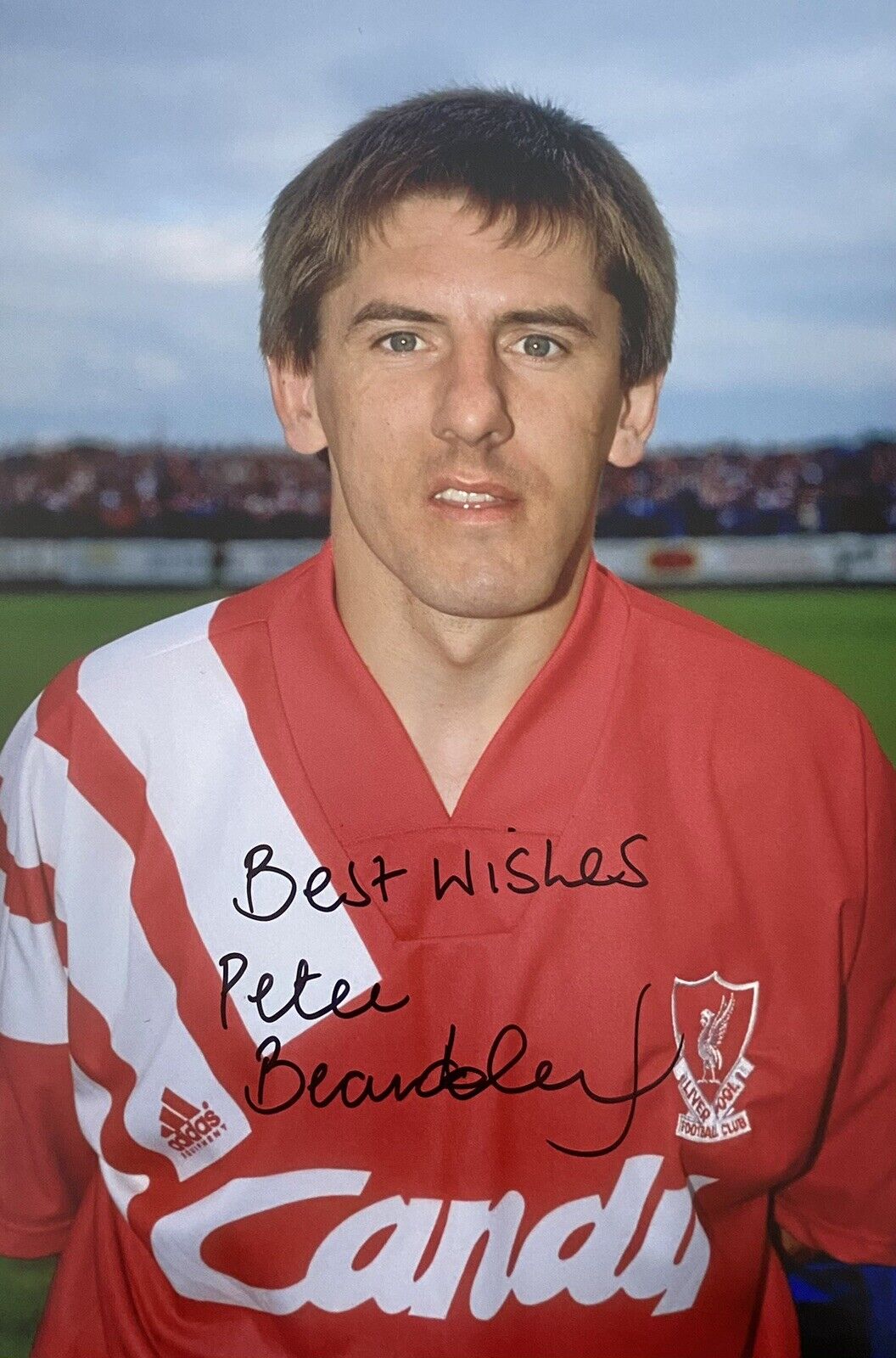 Peter Beardsley Genuine Hand Signed Liverpool 12x8 Photo Poster painting