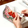 DIY Diamond Painting Creative Design Leather Handmade Tissue Holder Rhinestones Decorative Tissue Box Craft Kits