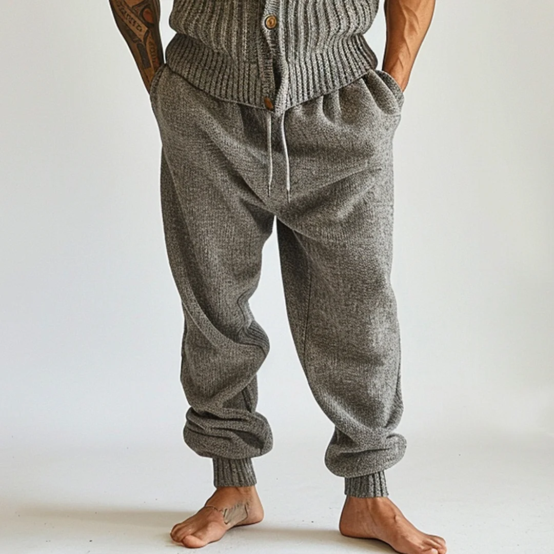 Retro Casual Knitted Suit-inspireuse