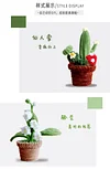 DIY Handmade Twist Stick Craft Small Potted Plants Chenille Stems Craft Pipe Cleaners Gift Decor Set
