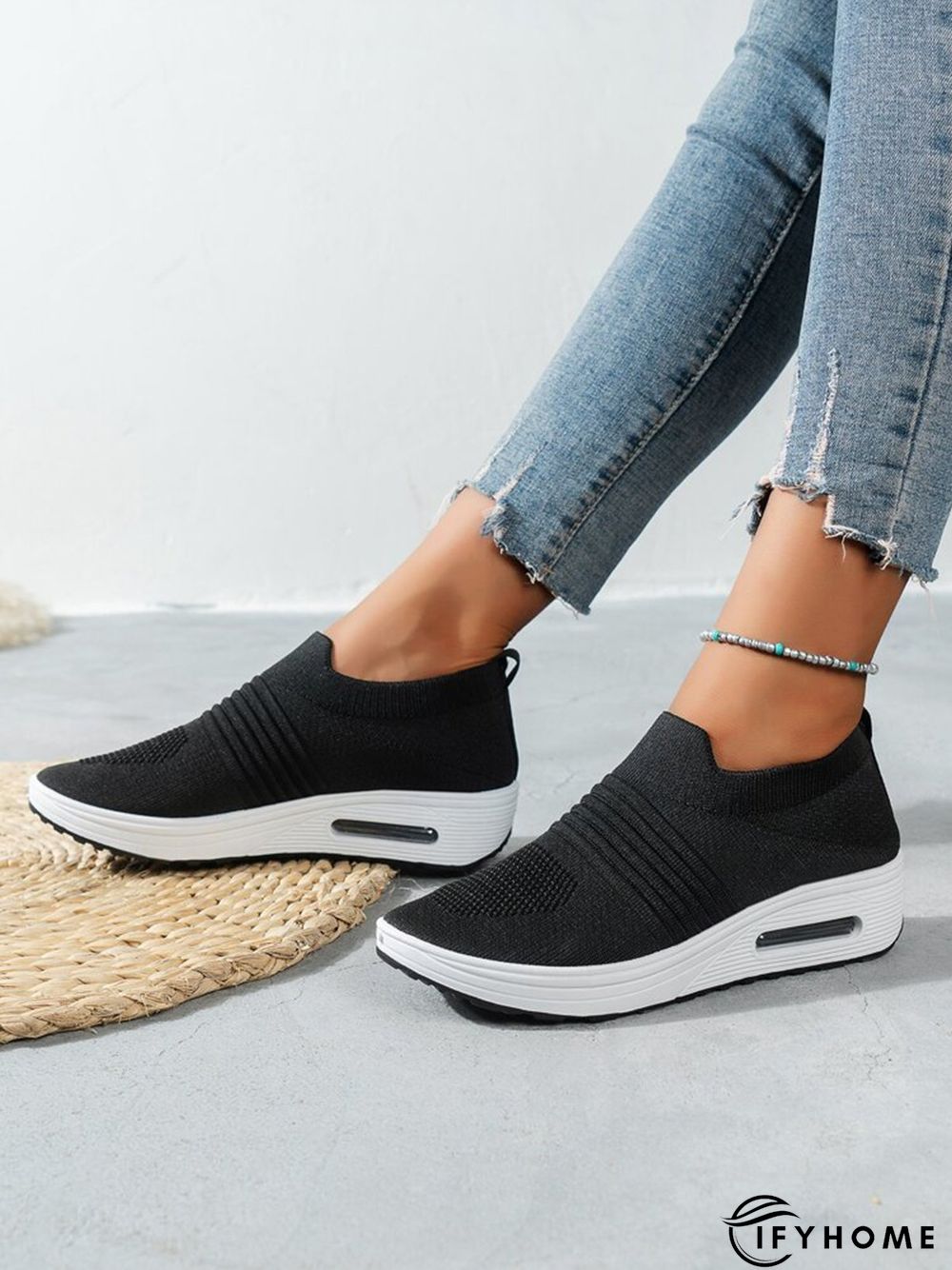 Breathable Minimalist Slip On Rocking Fly Woven Shoes | IFYHOME