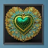 Peacock Love Heart - Crystal Rhinestone Diamond Painting