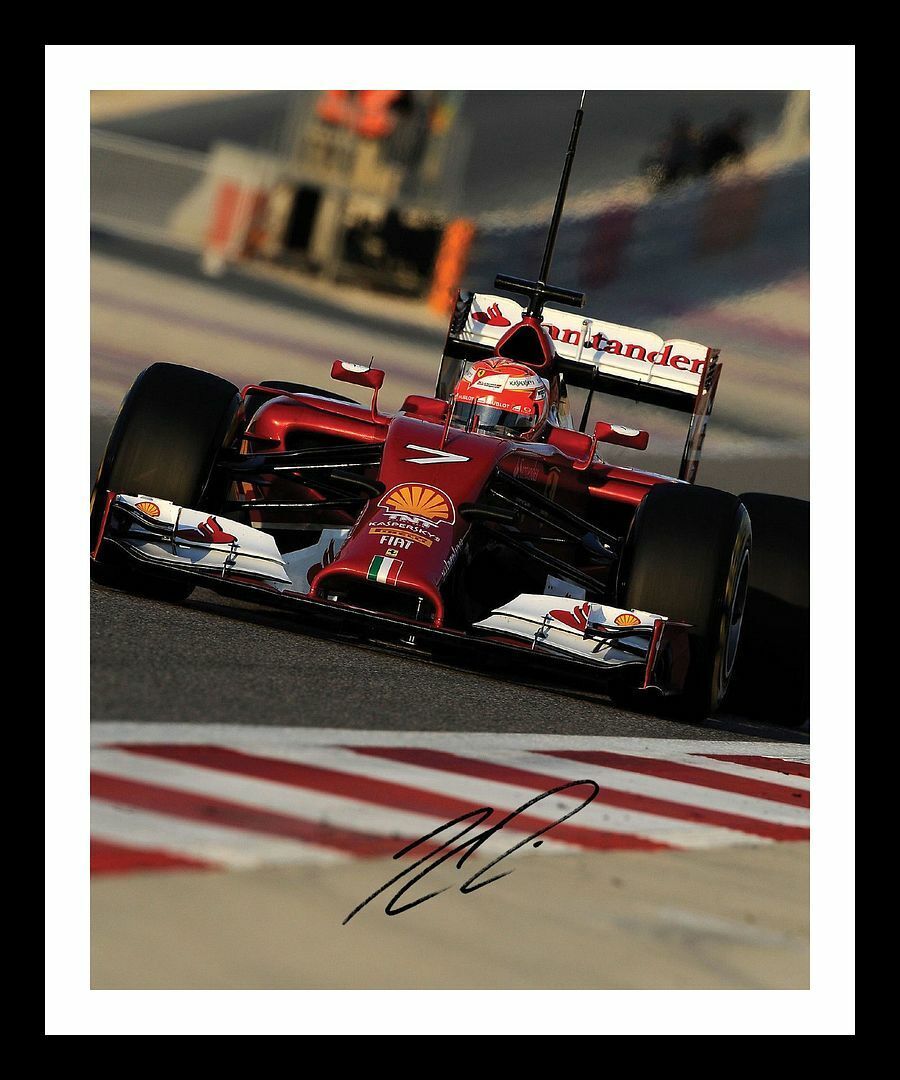 Kimi Raikkonen Autograph Signed & Framed Photo Poster painting 2