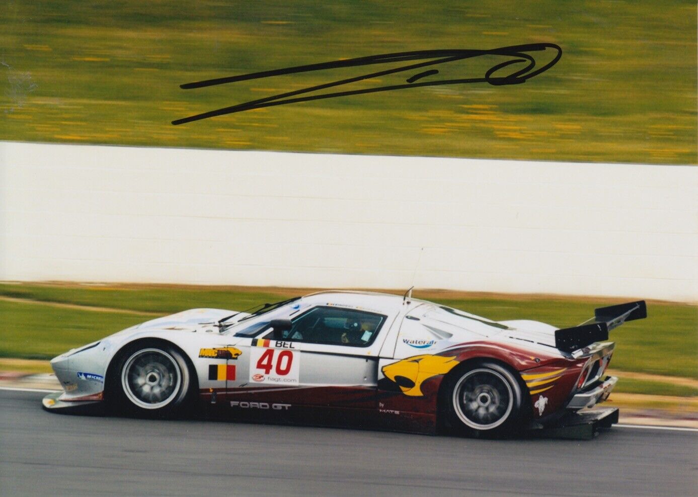 Bas Leinders Hand Signed 7x5 Photo Poster painting - Ford GT Autograph 7.