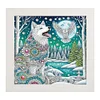 5D DIY Partial Special Shaped Drill Diamond Painting With Frame Kit Wolf Decor 19.2x19.2cm