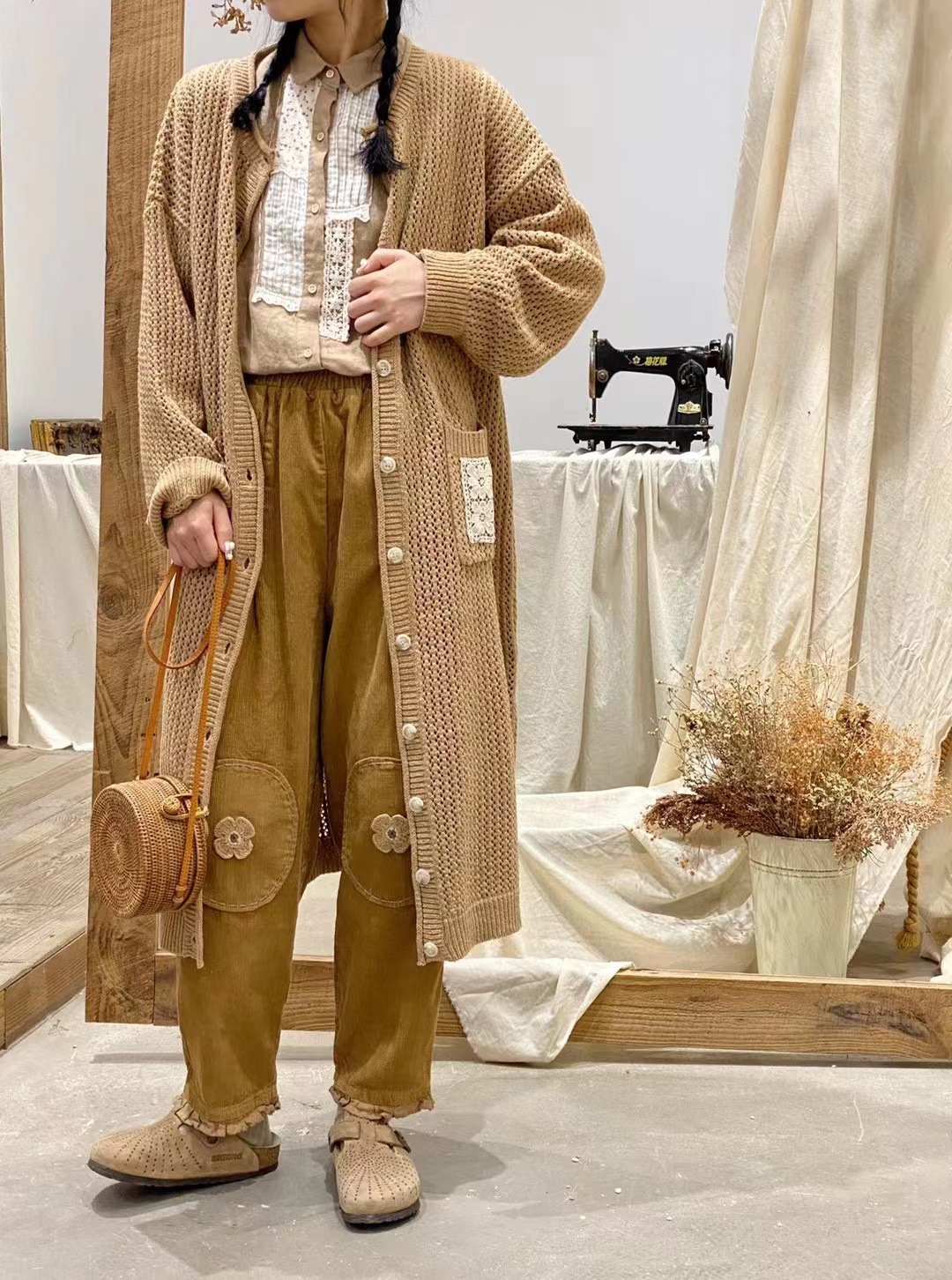 Chicfifth Sweater Women Winter Long Sleeve High Quality Autumn Vintage Top Knitted Cardigan