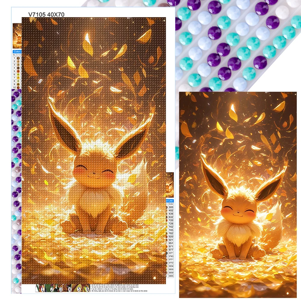 Diamond Painting - Full Round Drill - Pokémon(Canvas|40*70cm)