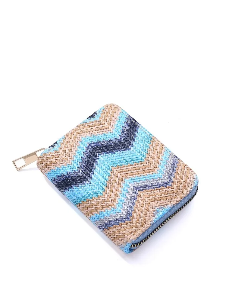 Chevron Pattern Coin Purse