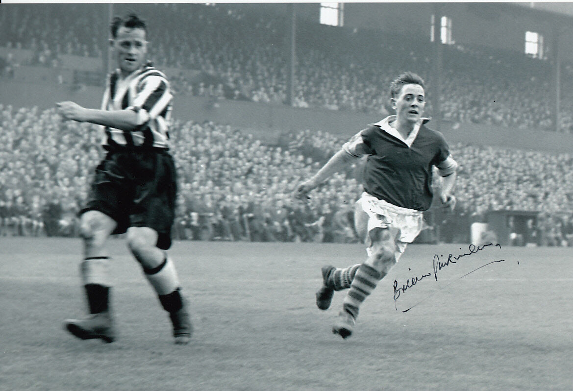 Burnley Hand Signed Brian Pilkington Photo Poster painting 12x8.